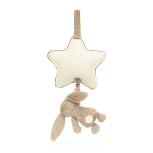 Jellycat Musical Pull - Bashful Beige Bunny Star (New)
