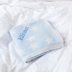 Starry Skies Soft Knit Blanket - Moonbeam Blue (Out of Stock)
