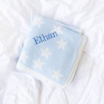 Starry Skies Soft Knit Blanket - Moonbeam Blue (Out of Stock)