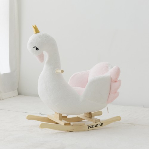 Swan Plush Rocker