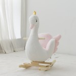 Swan Plush Rocker