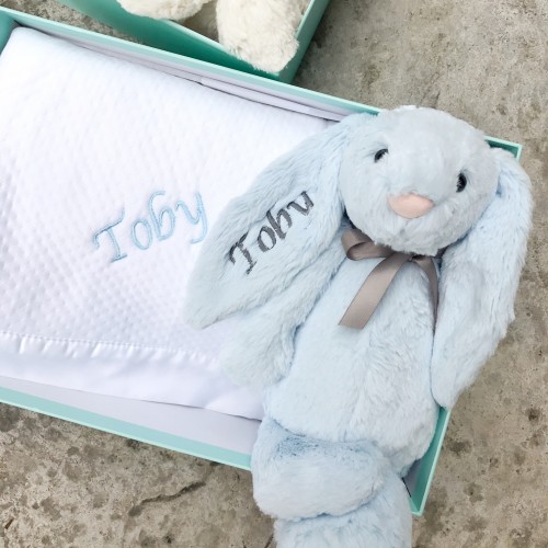 blue bunny soft toy