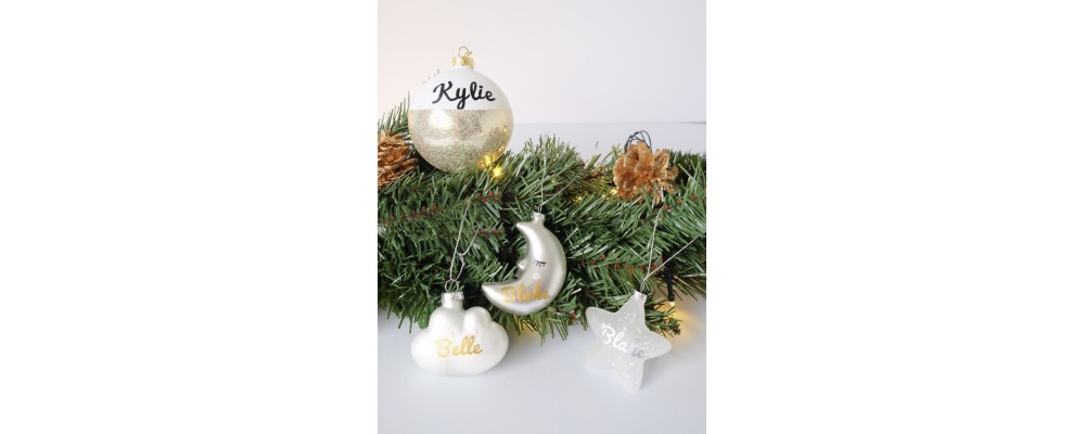 personalised glass ornament